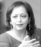 Newly elected Assocham President Swati Piramal before her first press conference in New delhi on Oct.13,09. --Amrendra Jha